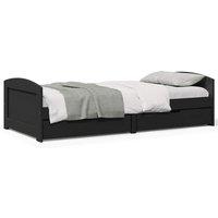Berkfield Home Day Bed with 2 Drawers without Mattress IRUN Black 90x200 cm