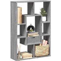 Berkfield Home Bookcase Grey Sonoma 63x20x90 cm Engineered Wood | Size: 63 x 20 x 90 cm
