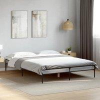 Bed Frame without Mattress Grey Sonoma 120x190 cm Small Double