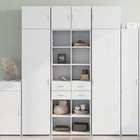 Berkfield Home Highboard White 70x42.5x185 cm Engineered Wood