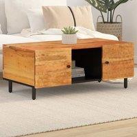 Berkfield Home Coffee Table 100x54x40 cm Solid Wood Acacia in Brown | Size: 100 x 54 x 40 cm