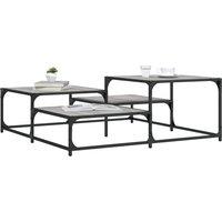 Berkfield Home Coffee Table Grey Sonoma 107x107x40 cm Engineered Wood | Size: 107 x 107 x 40 cm