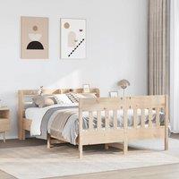 Berkfield Home Bed Frame without Mattress 160x200 cm Solid Wood Pine in Brown