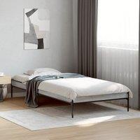 Berkfield Home Bed Frame without Mattress Grey Sonoma 75x190 cm Small Single