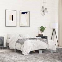 Berkfield Home Bed Frame without Mattress Grey Sonoma 140x200 cm