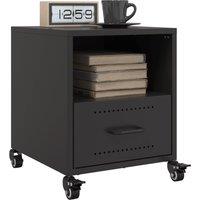 Berkfield Home Bedside Cabinets 2 pcs Black 36x39x43.5 cm Steel
