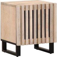 Bedside Cabinet 40x34x46 cm Solid Wood Bleached Mango