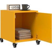 Berkfield Home Bedside Cabinets 2 pcs Mustard Yellow 36x39x43.5 cm Steel