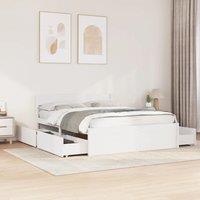 Berkfield Home Bed Frame without Mattress White 140x200 cm Solid Wood Pine