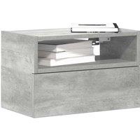 Berkfield Home Wall-mounted Bedside Cabinets 2 pcs Concrete Grey 45x26x28.5 cm