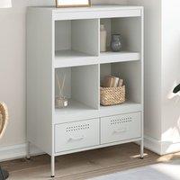 Berkfield Home Highboard White 68x39x101.5 cm Steel