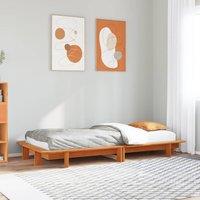 Berkfield Home Bed Frame without Mattress Wax Brown 90x200 cm Solid Wood Pine