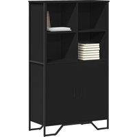 Berkfield Home Highboard Black 79.5x35.5x137.5 cm Engineered wood