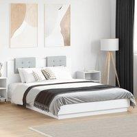 Berkfield Home Bed Frame without Mattress White 150x200 cm King Size