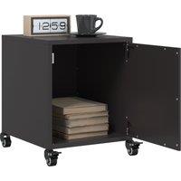 Berkfield Home Bedside Cabinets 2 pcs Black 36x39x43.5 cm Steel