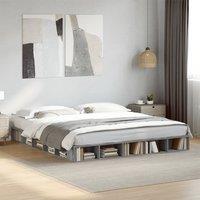 Berkfield Home Bed Frame without Mattress Grey Sonoma 200x200 cm
