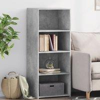 Berkfield Home Highboard Concrete Grey 50x41x124 cm Engineered Wood | Size: 50 x 41 x 124 cm
