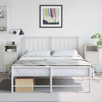 Berkfield Home Bedside Cabinets 2 pcs White 36x39x78 cm Steel | Size: 36 x 39 x 78 cm