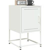 Bedside Cabinets 2 pcs White 36x39x60.5 cm Steel