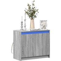 Sideboard with LED Grey Sonoma 72x34x61 cm Engineered Wood
