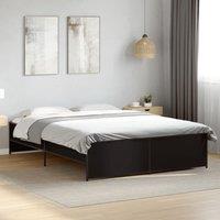 Berkfield Home Bed Frame without Mattress Black 150x200 cm King Size