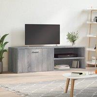 Berkfield Home TV Cabinet Grey Sonoma 120x34x37 cm Engineered Wood | Size: 120 x 34 x 37 cm
