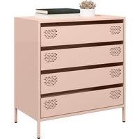 Berkfield Home Sideboard Pink 68x39x73.5 cm Cold-rolled Steel in Pink