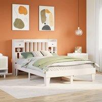Berkfield Home Bed Frame without Mattress White 140x200 cm Solid Wood Pine