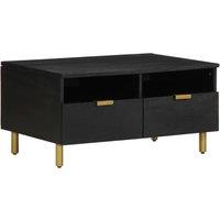 Berkfield Home Coffee Table Black 80x54x40 cm Engineered Wood | Size: 80 x 54 x 40 cm