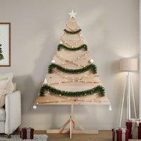Berkfield Home Wooden Christmas Tree for Decoration 180 cm Solid Wood in Brown