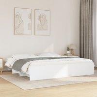 Berkfield Home Bed Frame without Mattress White 200x200 cm Engineered Wood