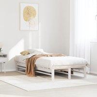 Berkfield Home Bed Frame without Mattress White 90x190 cm Single Solid Wood Pine