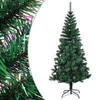 Berkfield Home Artificial Christmas Tree with Iridescent Tips Green 240 cm PVC