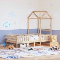 Bed Frame with Roof without Mattress 75x190 cm Small Single