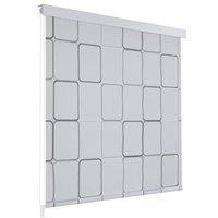 Berkfield Home Shower Roller Blind 140x240 cm Square in White