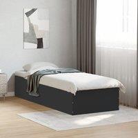 Berkfield Home Bed Frame without Mattress Black 90x200 cm