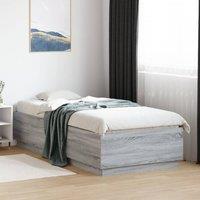 Berkfield Home Bed Frame without Mattress Grey Sonoma 90x200 cm