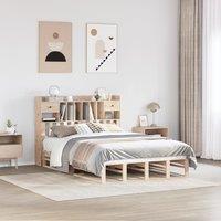 Berkfield Home Bookcase Bed without Mattress 140x200 cm Solid Wood Pine in Brown
