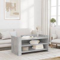 Coffee Table Concrete Grey 100x50x50 cm Engineered Wood