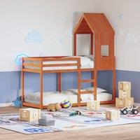 Berkfield Home Bunk Bed without Mattress Wax Brown 80x200 cm Solid Wood Pine