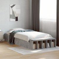 Berkfield Home Bed Frame without Mattress Concrete Grey 90x190 cm Single