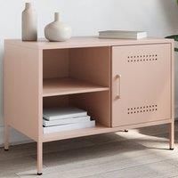 Berkfield Home TV Cabinet Pink 68x39x50.5 cm Steel