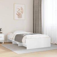 Berkfield Home Bed Frame without Mattress White 90x190 cm Single Engineered Wood