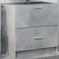 Berkfield Home Sink Cabinet Concrete Grey 59x37x59 cm Engineered Wood | Size: 59 x 37 x 59 cm