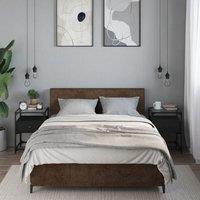 Berkfield Home Bedside Cabinets 2 pcs Black 40x40x55 cm Engineered Wood | Size: 40 x 40 x 55 cm