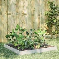 Berkfield Home Garden Raised Bed White 100x100x18.5 cm Steel