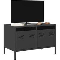 Berkfield Home TV Cabinet Black 68x39x43.5 cm Cold-rolled Steel
