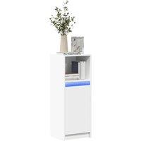 Berkfield Home Sideboard with LED White 38x34x100 cm Engineered Wood | Size: 38 x 34 x 100 cm