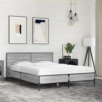 Berkfield Home Bed Frame without Mattress Grey Sonoma 140x200 cm
