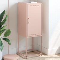 Berkfield Home Highboard Pink 36x39x107 cm Steel | Size: 36 x 39 x 107 cm